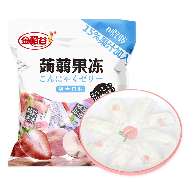 尊龙凯时人生就是搏·(中国)国际AG馆 蒟蒻果冻混合口味果汁吸果冻